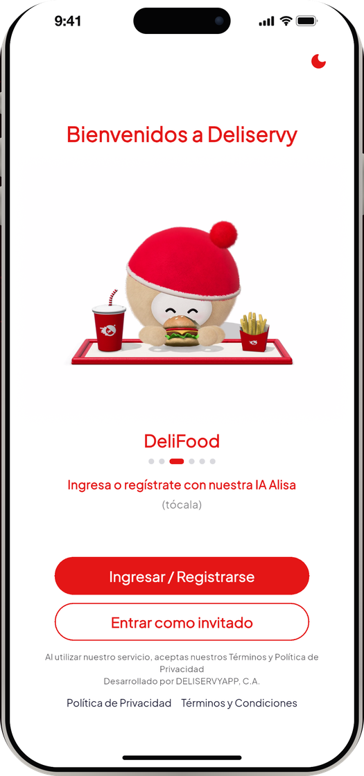 Deliservy — entra hablando con Alisa